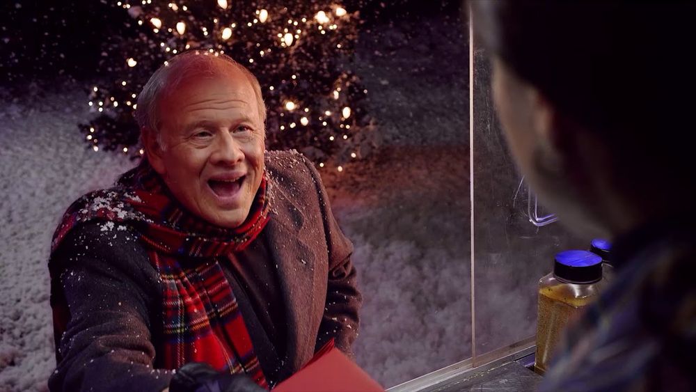 The Pennsylvania Lottery Christmas Commercial shows an old man going around and giving lotto tickets as gifts to his friends. IYKYK. 