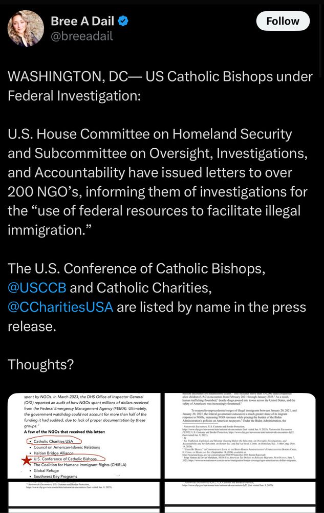 House committee investigating USCCB and Catholic Charities USA 