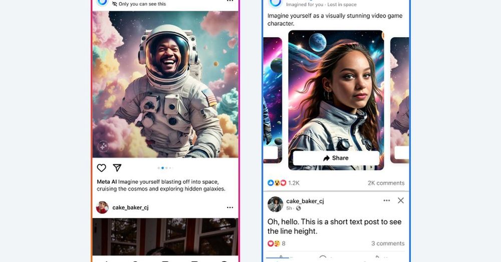 Meta’s going to put AI-generated images in your Facebook and Instagram feeds