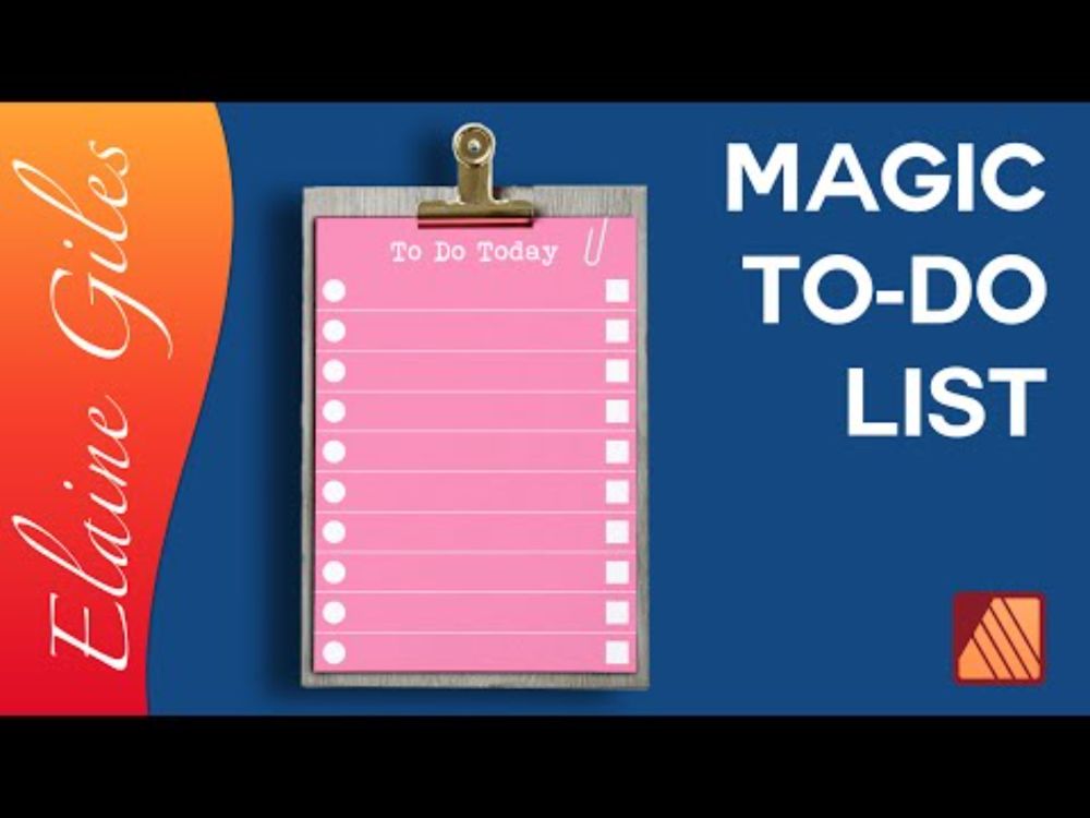 Create a Magic To Do List in Affinity Publisher