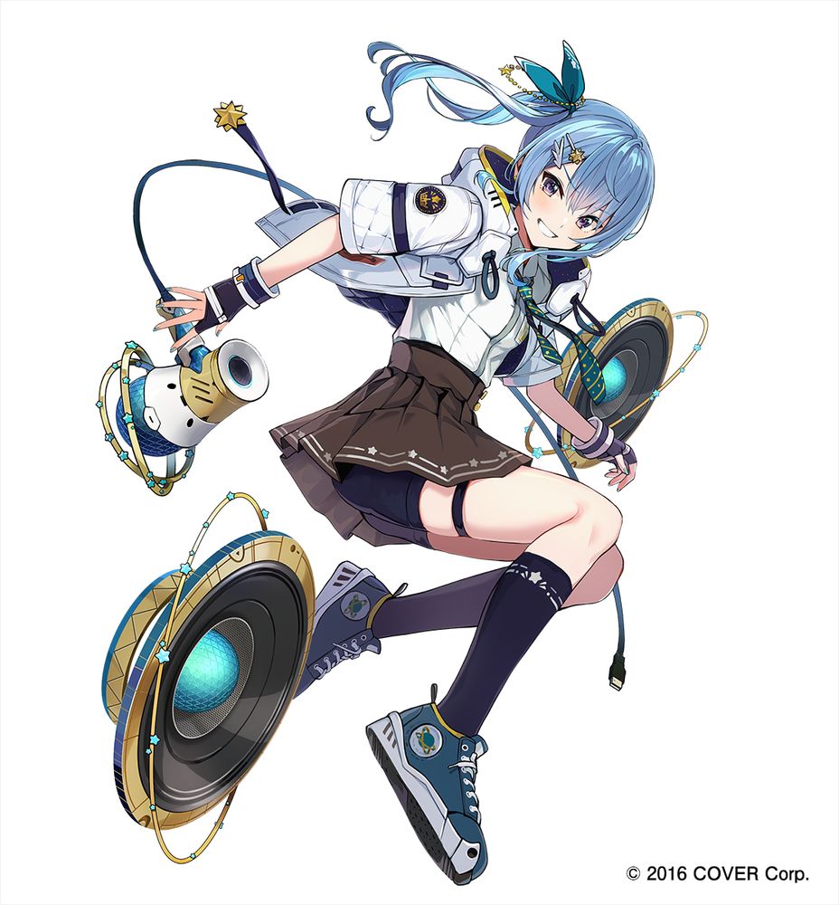 カプとれとホロライブの星街すいせいさんのコラボグッズの描き下ろしイラストです