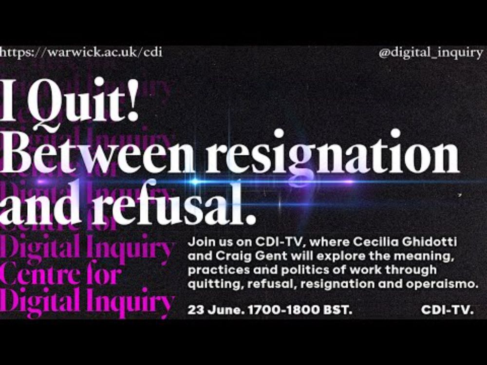 I quit! Between Resignation and Refusal