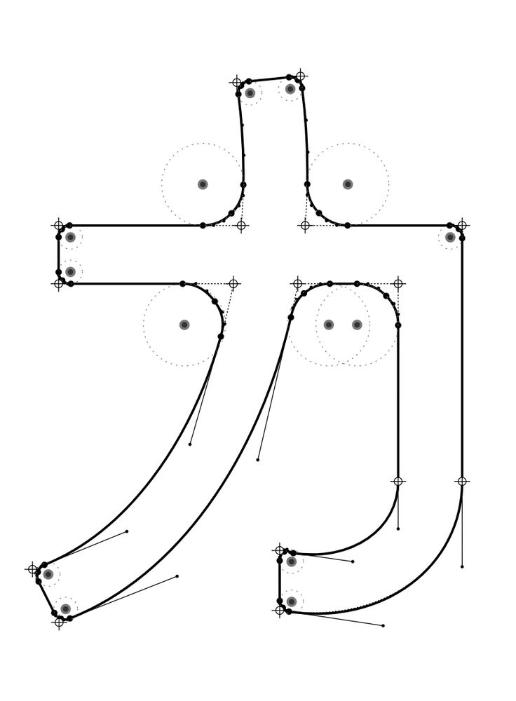 Running the rounded corners modification on a Hiragana Character