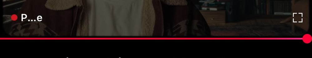 A picture of YouTube’s progress bar on a premiere, above the bar shows the text: “P…e” 