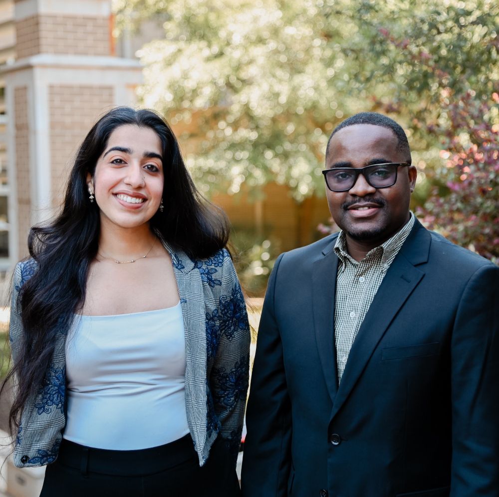 photo of Muskaan Makkar and Penias Tembo