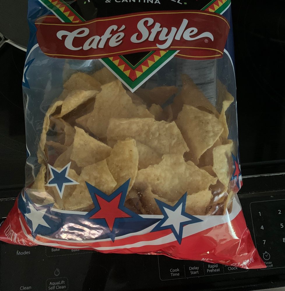 A “full size” bag of tortilla chips that is only 1/2 full. We’ve found the same with coffee and cereal.