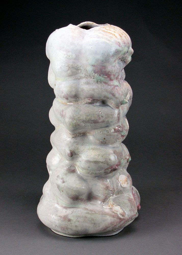 A biomorphic vessel, wood-fired 