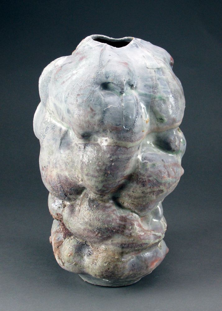A biomorphic vessel, wood-fired 