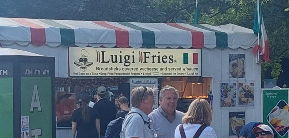 A state fair booth (italian) called Luigi Fries
