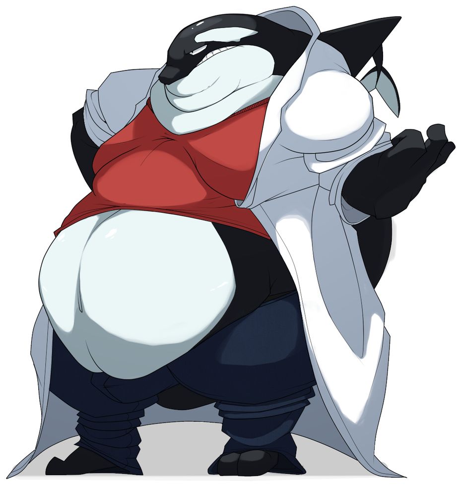 A big anthropomorphic orca.