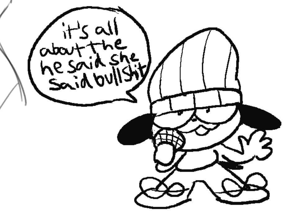 Parappa singing Break Stuff by Limp Bizkit