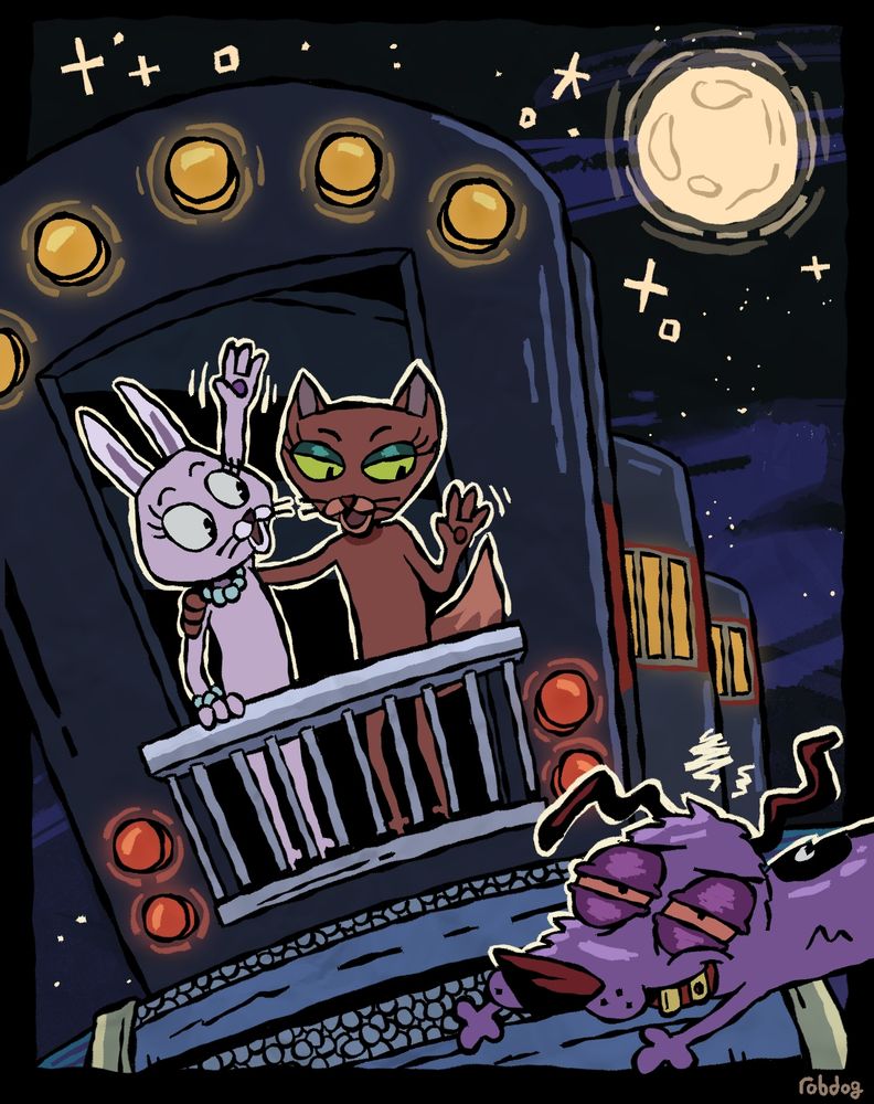 Fan art of "The Mask" episode of Courage the Cowardly Dog