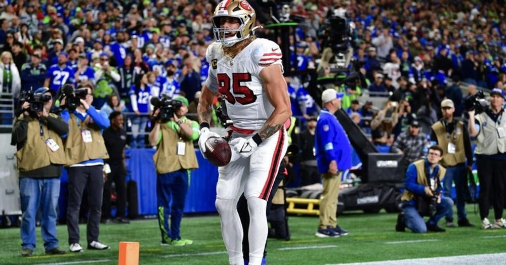 Kittle at the double as Niners hold off Seahawks