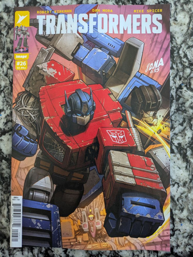 Only one new comic this week, Transformers 26