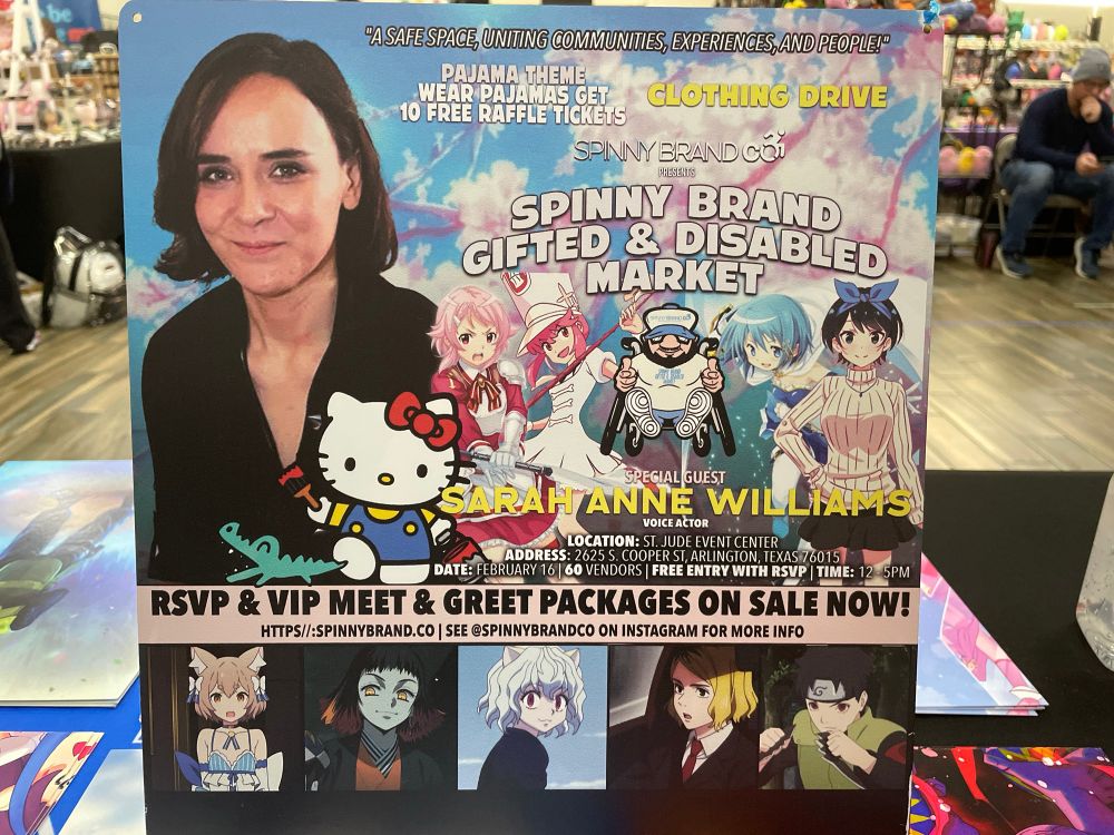 Promo board for Sarah Williams 