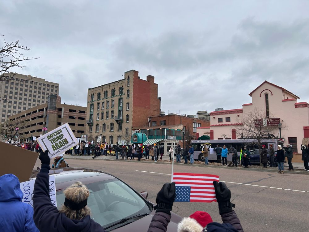 protest on street