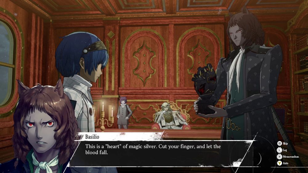 Basilio: This is a "heart" of magic silver. Cut your finger, and let the blood fall.