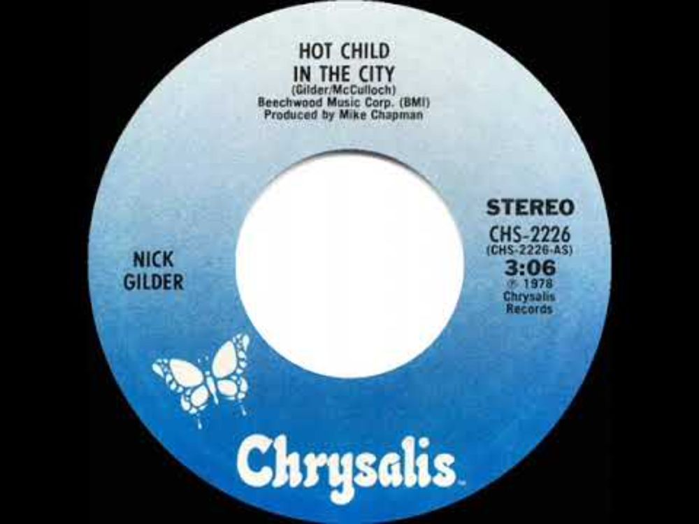 1978 HITS ARCHIVE: Hot Child In The City - Nick Gilder (a #1 record--stereo 45 single version)