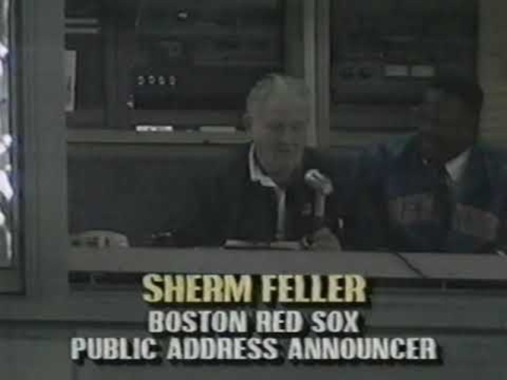 Sherm Feller - 1990 Game 2 ALCS - Red Sox PA announcer