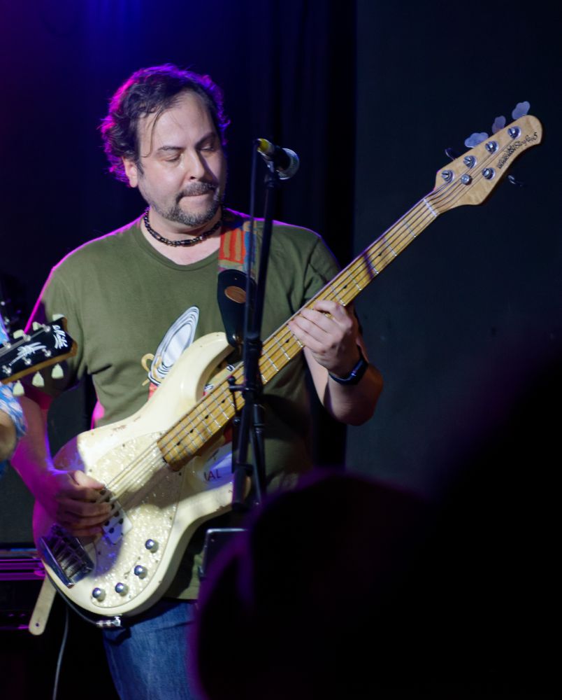 Jason playing bass