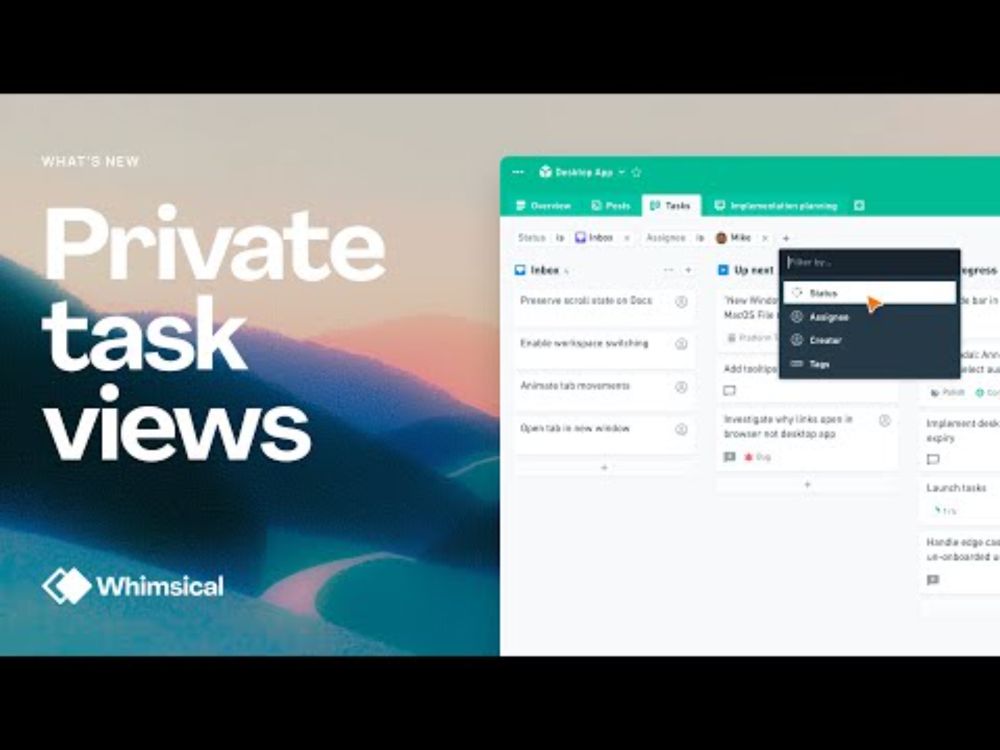 Private task views in Projects