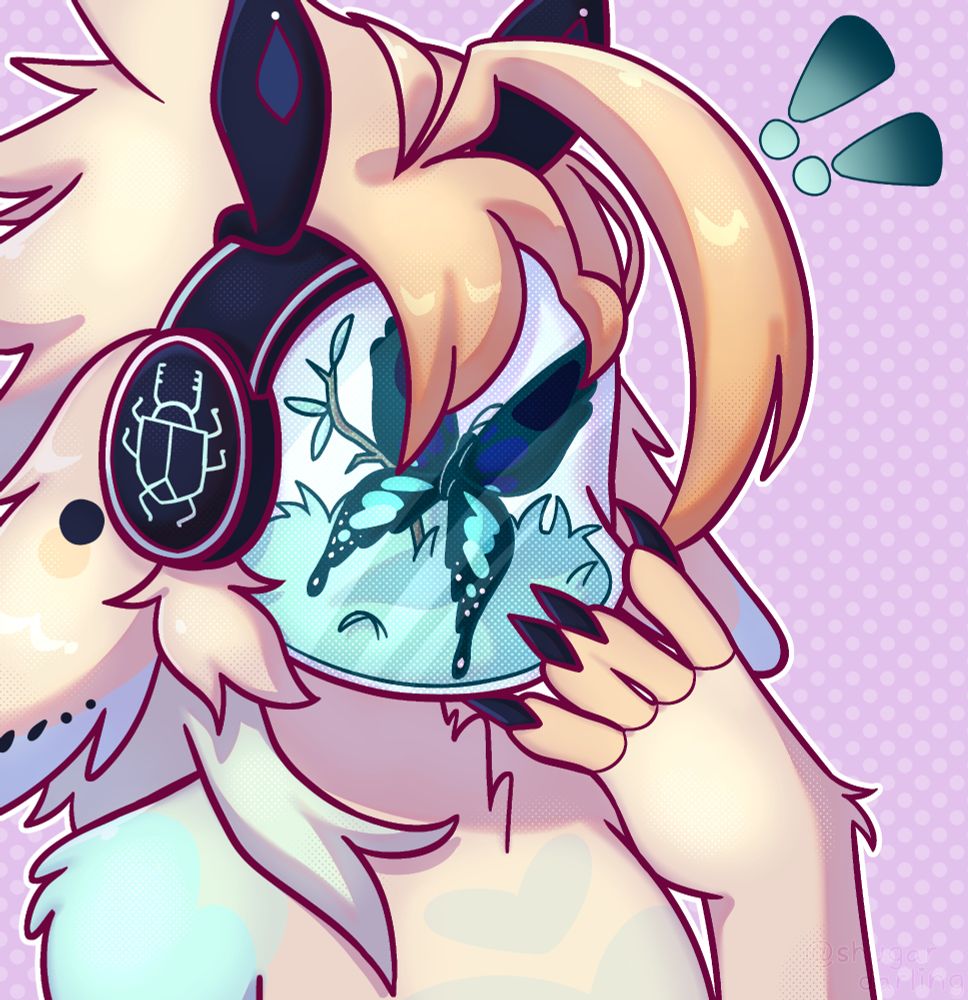 Kalomay's character with hand to face surprised