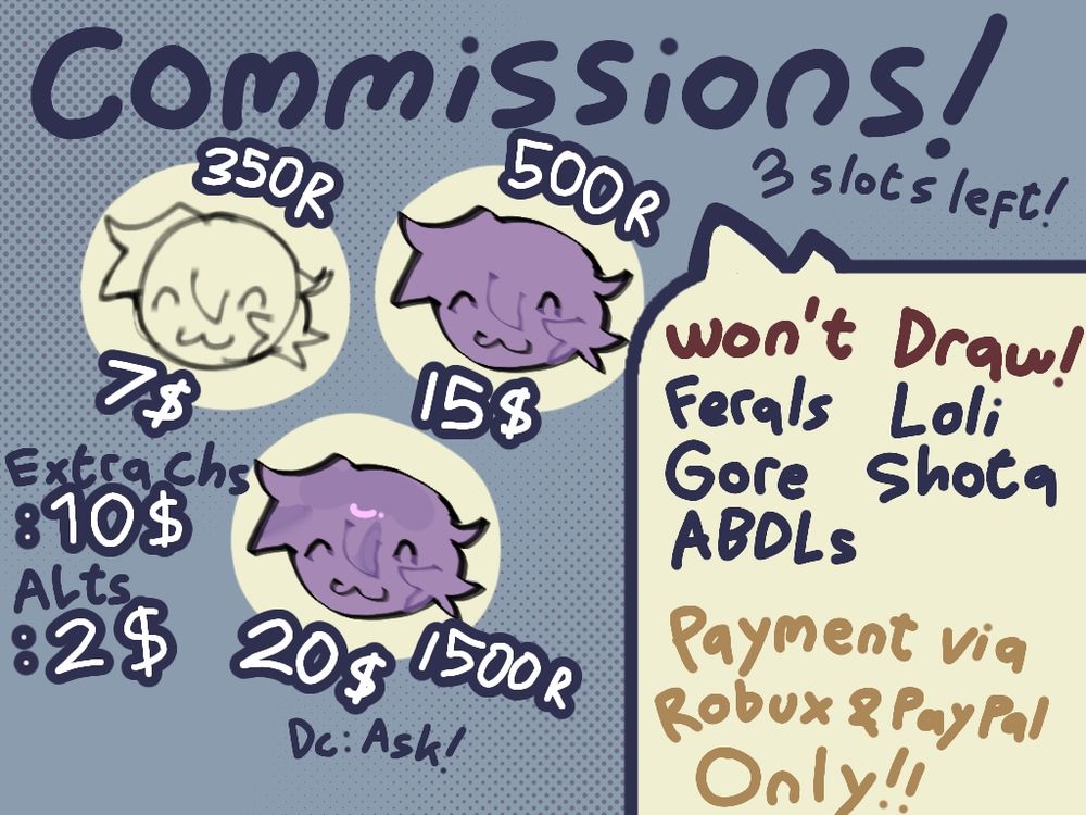 Comm sheet