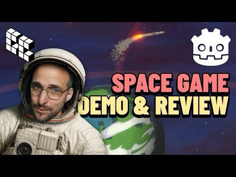 Space Game 'Cosmic Cosmonaut'  Demo Gameplay & Review - Community Games Showcase