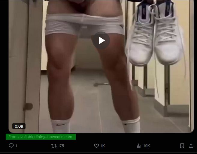 a cropped pornographic video from twitter. highlighted is showing that it's originally from a different website, and is meant to redirect people to a untrusted site