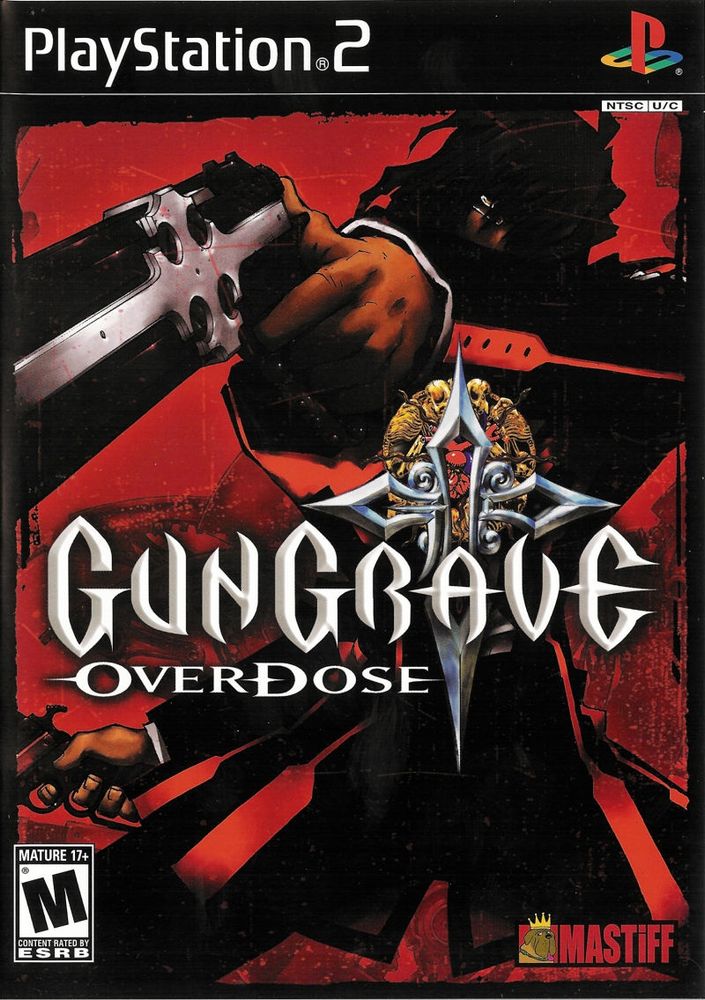 North American box art for gungrave overdose on the ps2