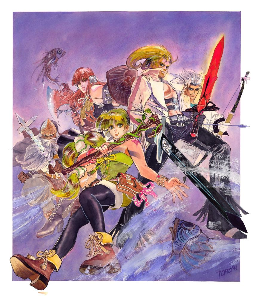 Illustration de SaGa Frontier 2 par Tomomi Kobayashi