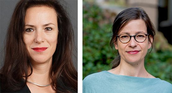 Portrait pictures of Anne Schacht (left) and Marcella Woud (right)