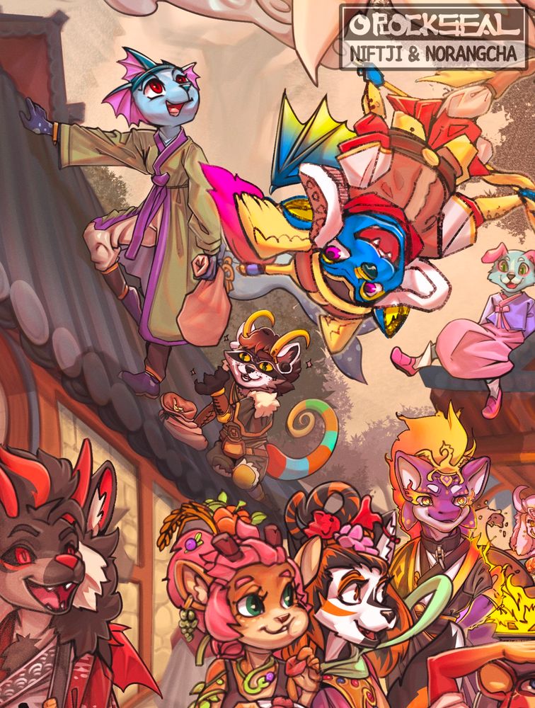 Artwork featuring various character by Norangcha and Niftji for Furdu2025