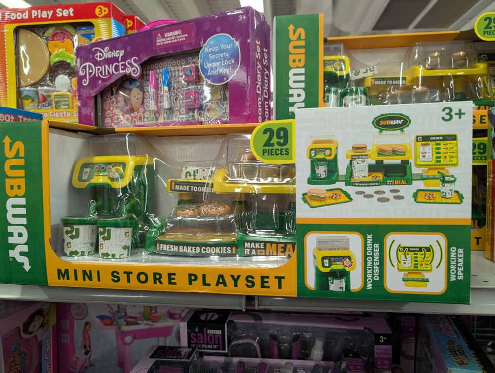 A Subway mini store playset.