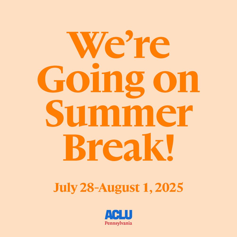 A light orange graphic with bold dark orange text that says, "We're going on Summer break! July 28 until August 1, 2025."