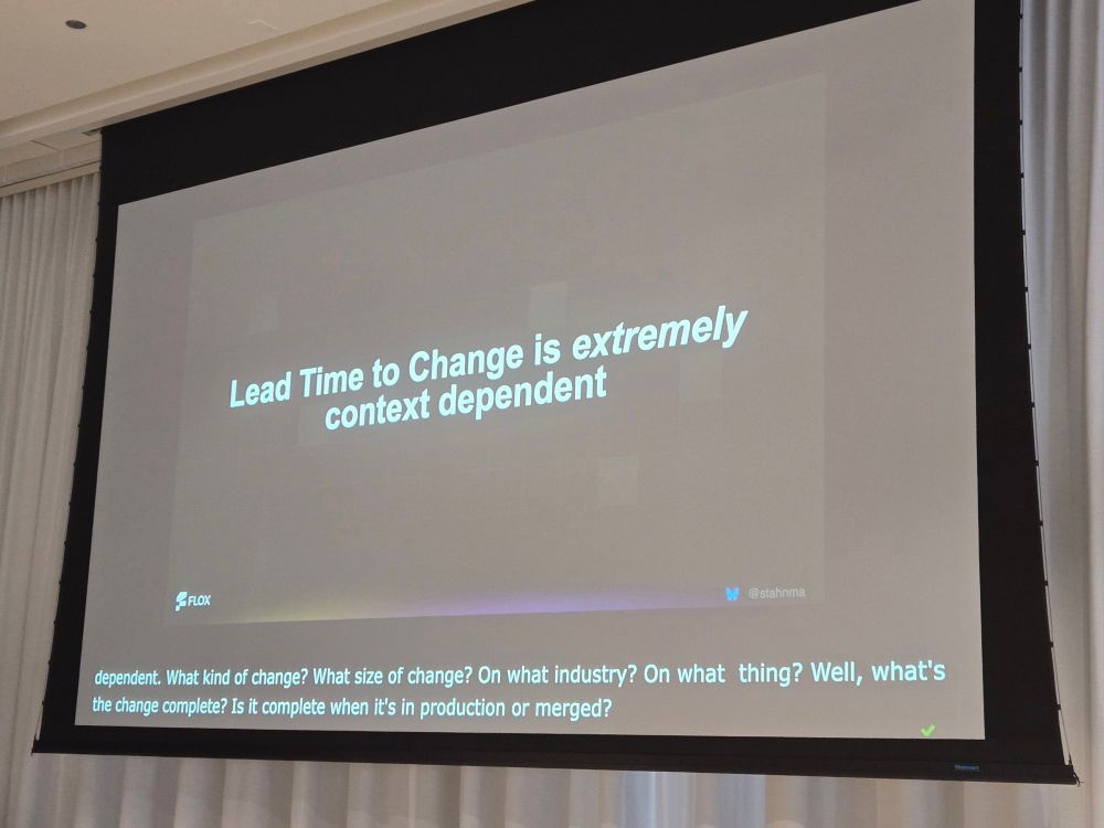 Lead time to change is extremely context dependent