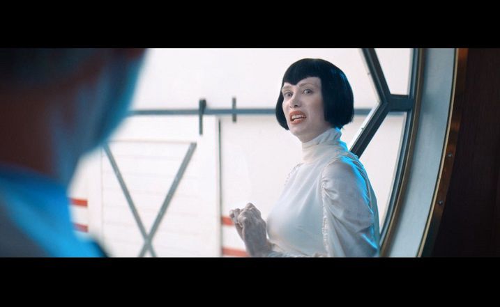 Kristen Wiig as the villain in Barb and Star Go To Vista Del Mar