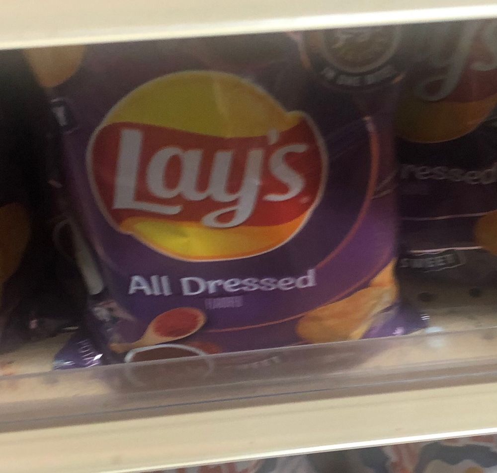 A packet of Lay's All Dressed potato chips (you know, the funny Canadian flavor) in my hospital store in the US