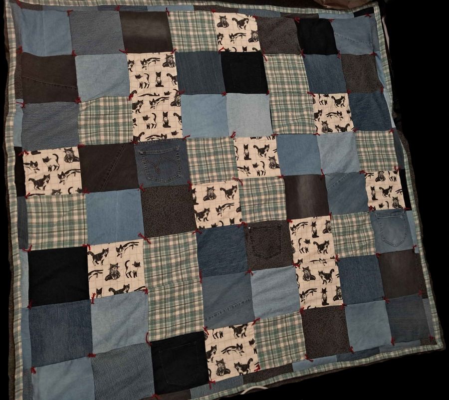 This was a quilt I made for my boyfriend for Christmas