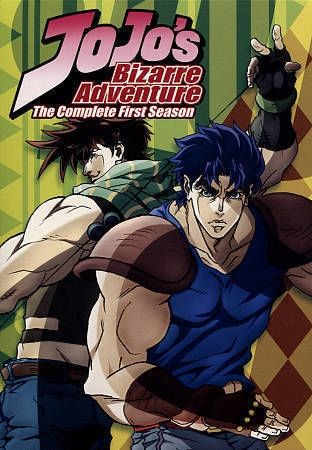 A boxset which reads Jojo's Bizarre Adventure - The Complete First Season