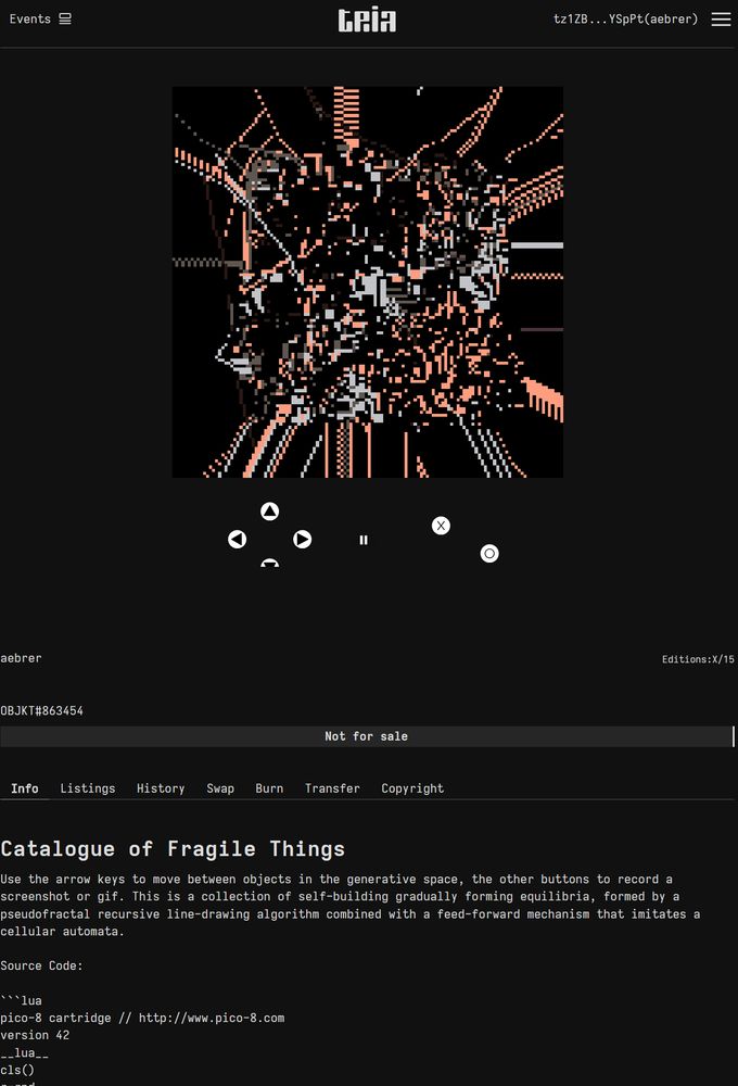 screenshot of this page: https://teia.art/objkt/863454