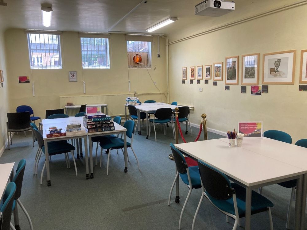 Activities room for families and children for school summer holidays 2025. 