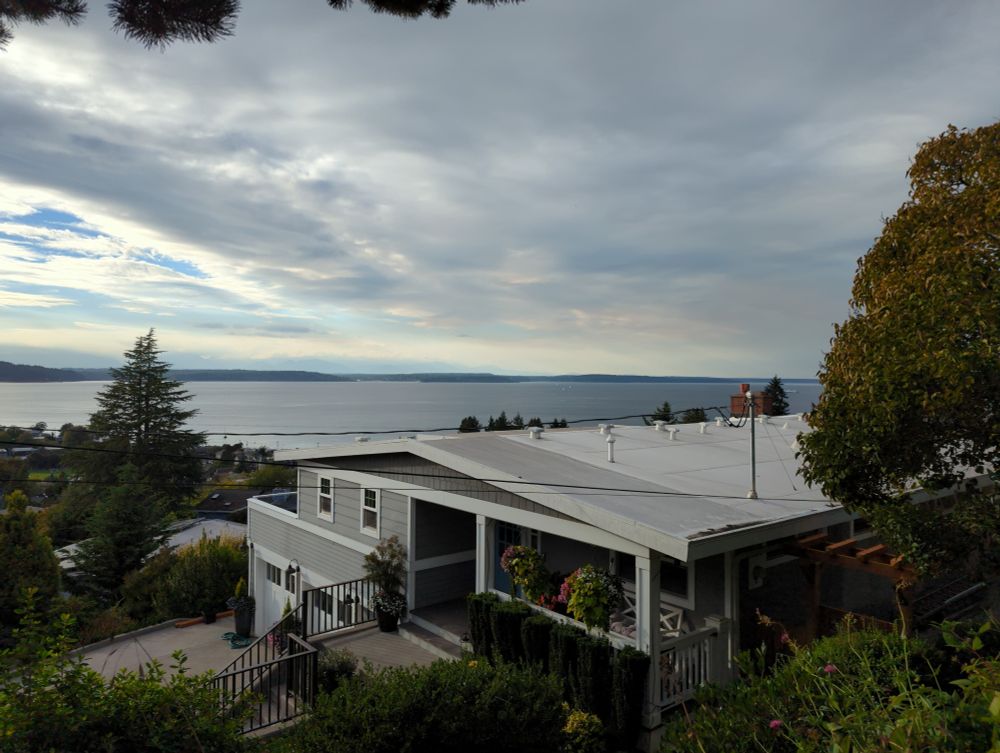 Puget Sound seen from West Seattle, 2025 September 26