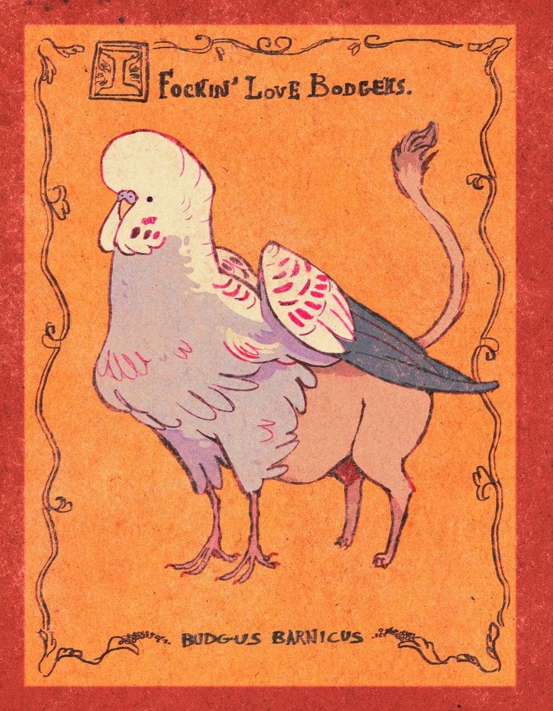 A budgie gryphon