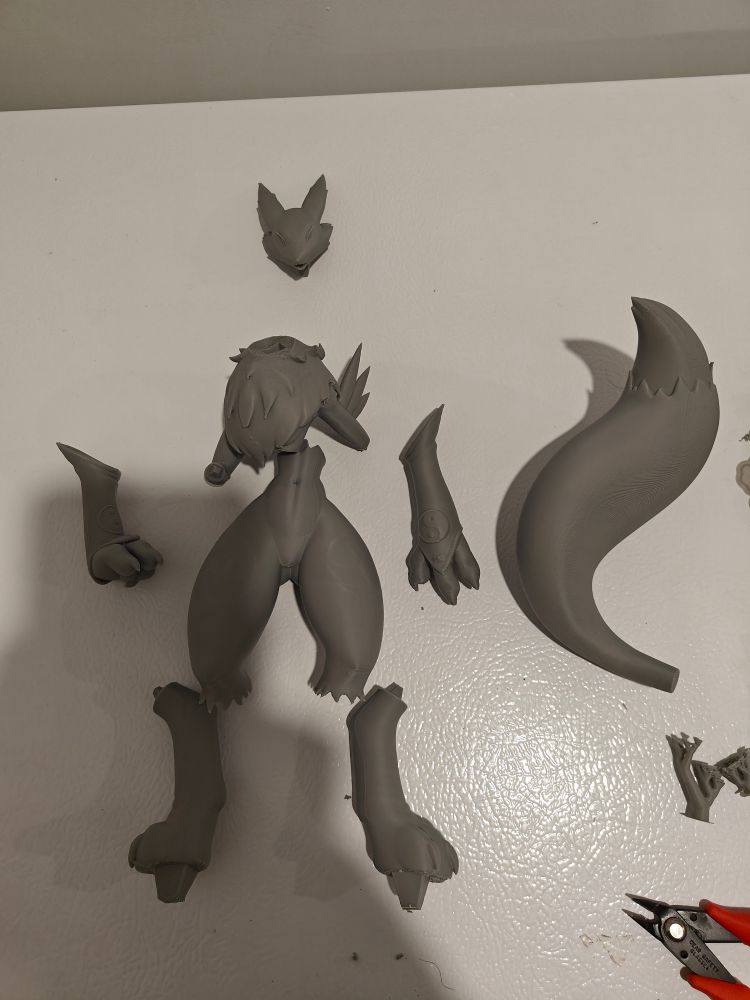 Renamon after all her tree supports have been removed.