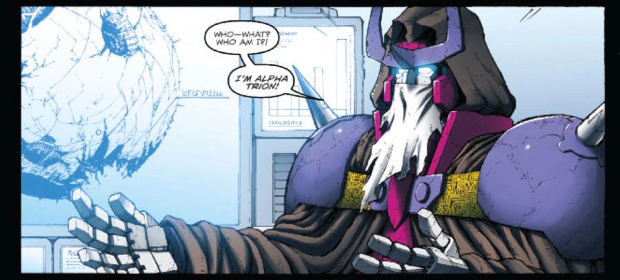 alpha trion depicted in the comic series The Transformers (IDW 2005): Ironhide