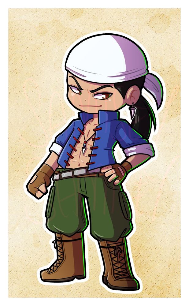 chibi style digital art of wuying ren from shenmue