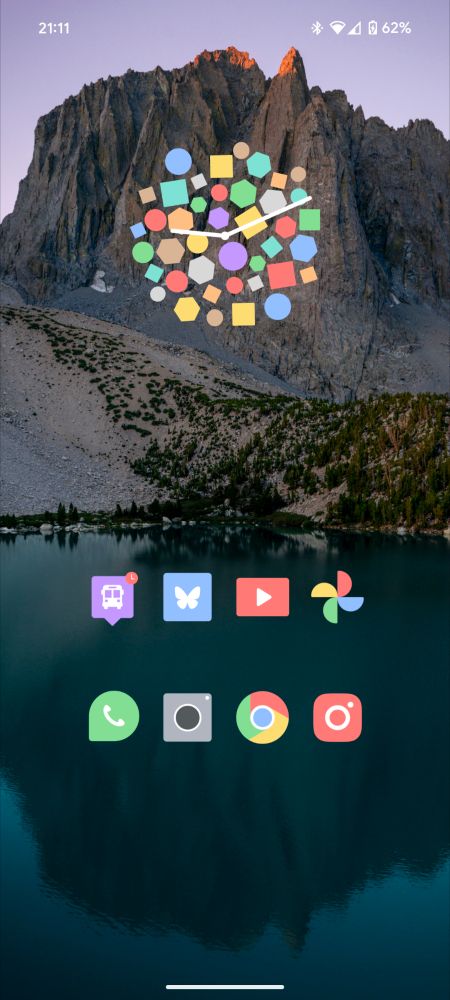 home screen featuring delta icons