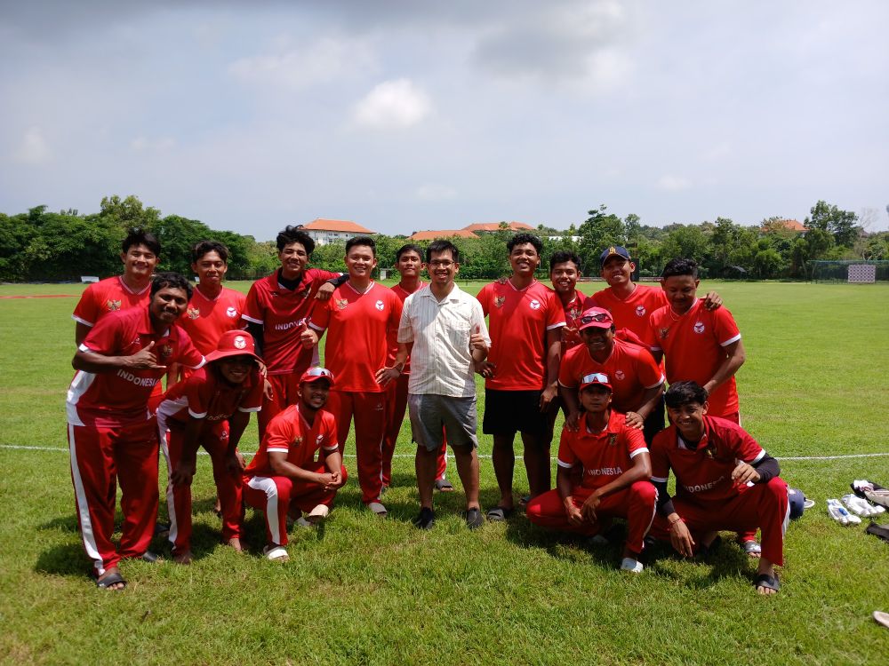 A picture of me with the Indonesian men's team
