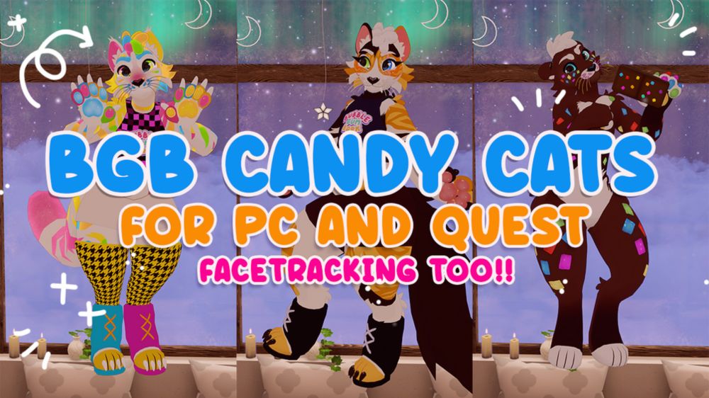 🐱 BGB Candy Cat VRChat Avatar Base 🐱